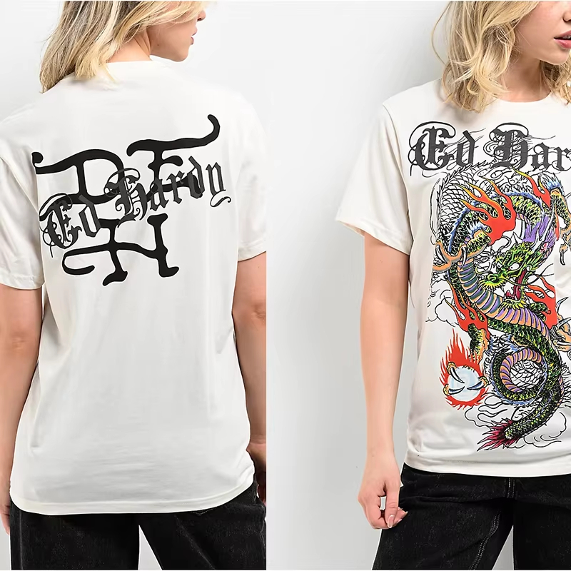 Streetwear Brand Japan - تي شيرت ياباني بتصميم التنين Y2k