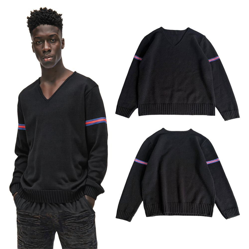 Streetwear Brand - سترات صوفية محبوكة بياقة على شكل