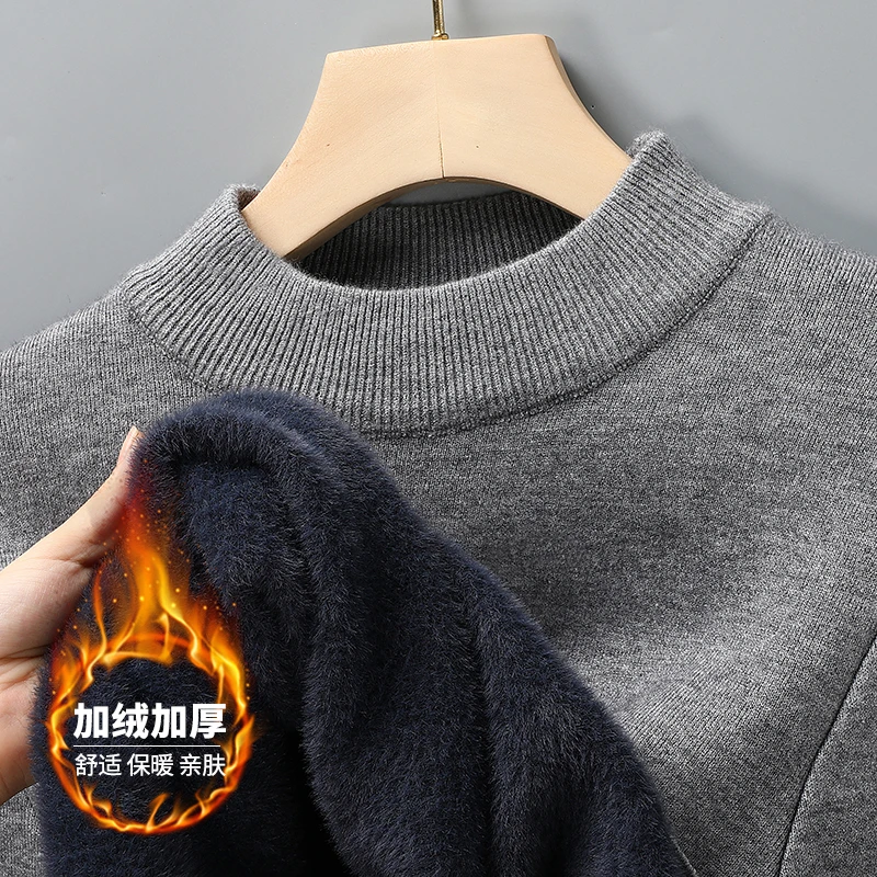 Streetwear Brand - نصف الياقة المدورة تريكو سترة جديدة