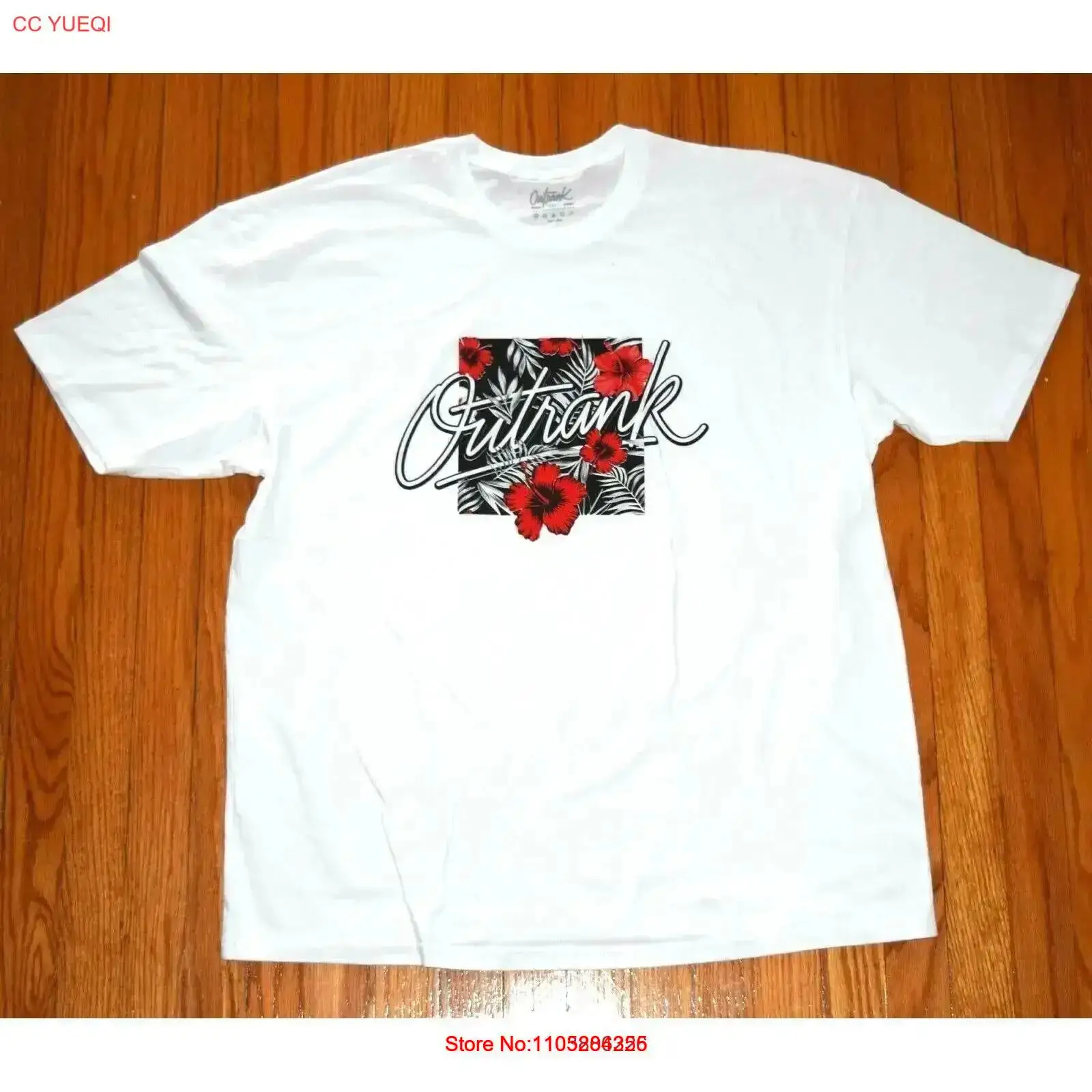 تي شيرت رجالي أبيض مقاس 2XL من - مراجعة Streetwear Brand With Flowers وسعره