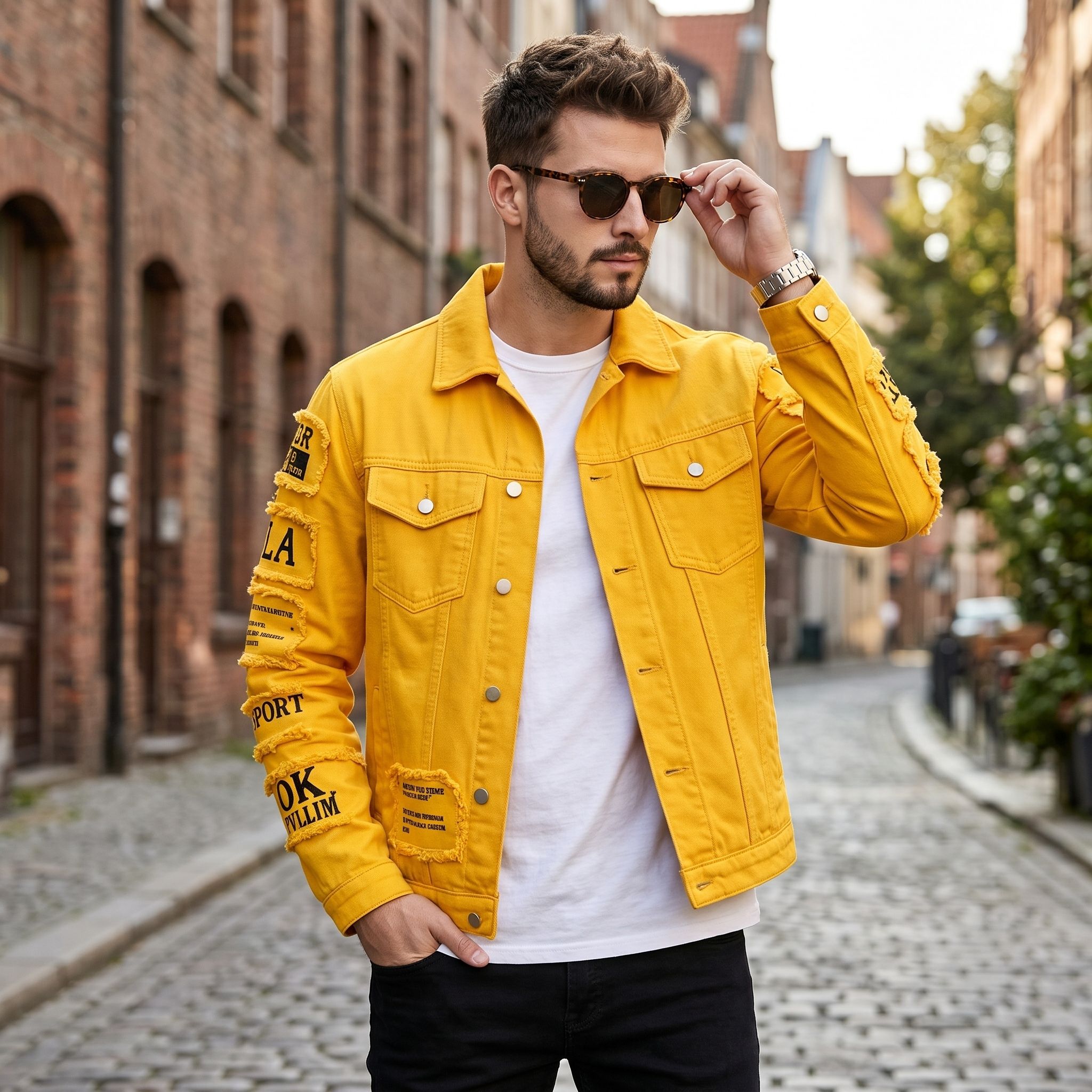 جاكيت جينز رجالي أوروبي وأمريك - مراجعة Streetwear Brand وسعره