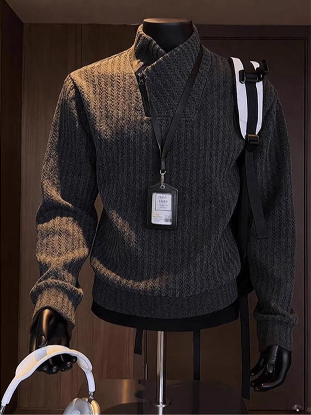 قميص رجالي داخلي سميك بياقة قا - مراجعة Streetwear Brand وسعره